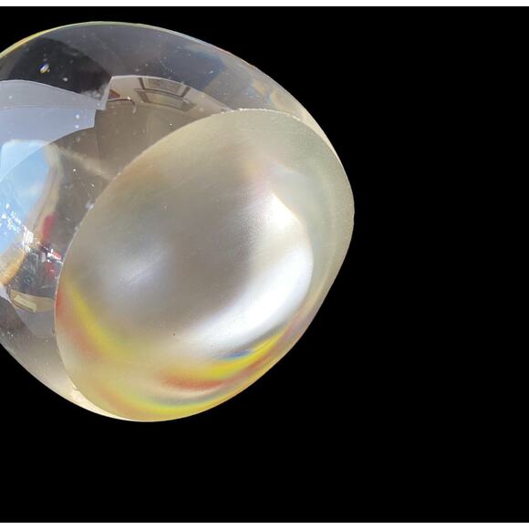 Art Glass Cockatoo Bird Sculpture Colorful Stripes With Amethyst Beak 12” Parrot - Picture 6 of 8